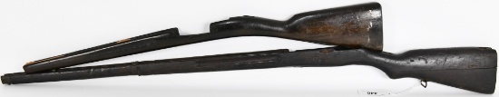 Lot of 2 Unknown Rifle Stocks