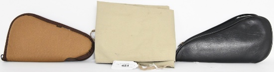 Lot of three soft cases, 2 handgun 1 longgun