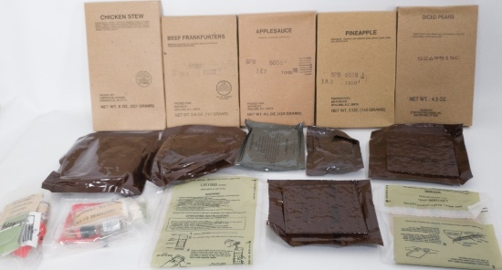 Large Lot of Misc MRE Foods and accessories