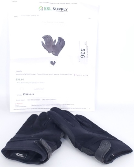 HATCH SGK100 Street Guard Glove with Kevlar Med