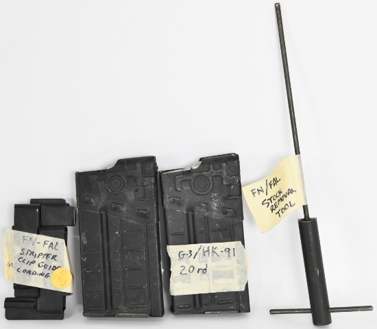 (2) G-3/HK-91 20 rd Mags & FN FAL stock Remvl Tool