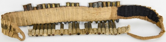 Lot of 2 Antique Ammo Belts Various Cals & HS's