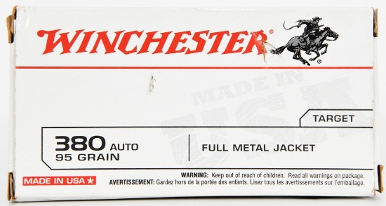 100 Winchester USA Ammunition 380 ACP