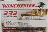 333 Rounds Winchester .22 LR Bulk Pack