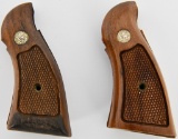 (2) Smith & Wesson Factory wood Grips Med Frame