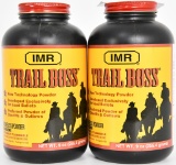 (2) Containers TRAIL BOSS IMR Smokeless Powder