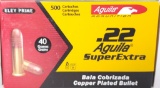 500 Rounds Aguila SuperExtra 22 Long Rifle Ammo