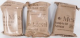 Lot of 3 MRE's Ready to Eat Meals Sealed