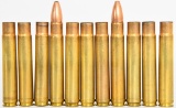 2 live rds 9 brass casings R-P .416 REM Mag ammo/