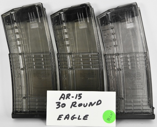 Lot of 3 AR-15 30 Round Eagle Magazines