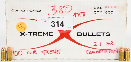 500 Rounds Of X-Treme .380 Auto Ammunition