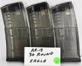 Lot of 3 AR-15 30 Round Eagle Magazines