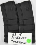 Lot of 2 AR-15 30 Round Thermold Magazines