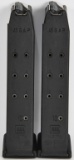 Lot of 2 Factory Glock Magazines .45 G.A.P. 10 RD.