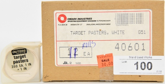 Outers Target Pasters 350 ea roll 1" (11 rolls)