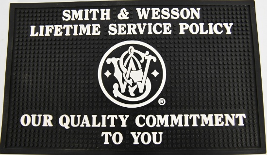 S & W LIFETIME SERVICE POLICY COUNTER MAT