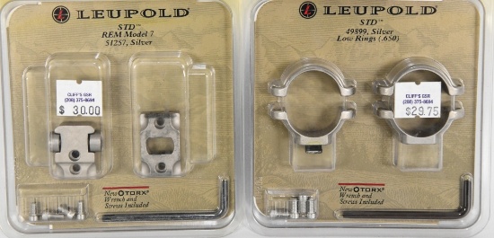 NEW Leupold STD Low Rings & STD Rem Model 7