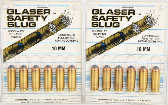 12 Rounds Of Glaser Safety Slug 10mm ammunition