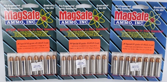 24 Rounds Of MagSafe .38 SPL+P Max Load Ammo