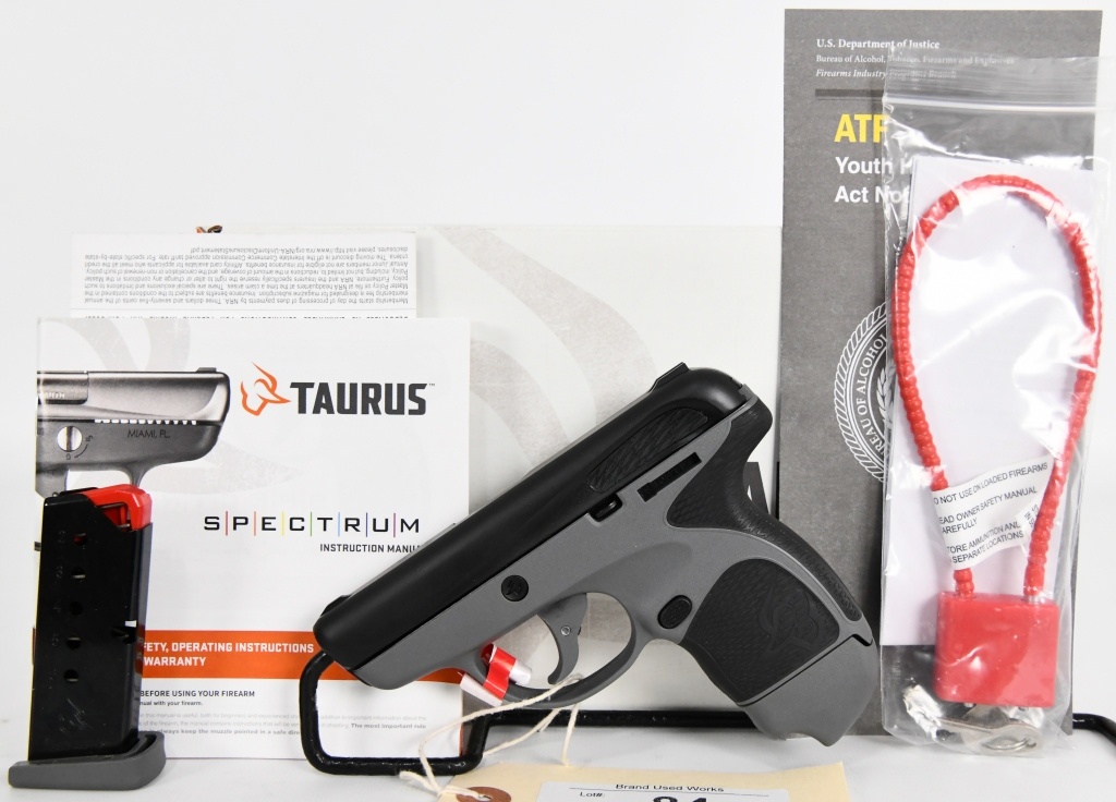 Brand New Taurus Spectrum 380 Acp Semi Auto Firearms Military Artifacts Firearms Pistols Semi Automatic Pistols Online Auctions Proxibid