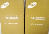 20 Rounds CBC Sport Ammunition 50 BMG Ammo