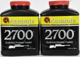 Lot of 2 Bottles- Accurate Rifle Powder 2700