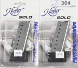 lot of 2 NEW KIMBER SOLO 8RD 9MM SS mags
