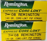 40 Rounds Remington Express 7mm-08 Rem Ammo