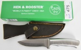 HEN AND ROOSTER STAINLESS STEEL VERTICAL HUNTER