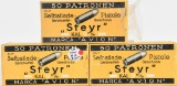 150 rds Steyr Marca Avion 9 M/M Pistole Ammo