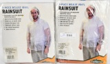 Lot of 2 Stansport Men's Vinyl Rainsuit w/hood sm
