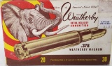 20 Rounds Of Weatherby .378 Weatherby Magnum Ammo