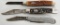 Lot of 3 Folding Pocket Knives