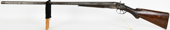 Belgium Creedmoor Arms Co. 12 Ga. Hammer Shotgun