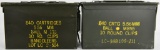 Lot Of 2 Heavy Duty Metal Military Ammo Cans