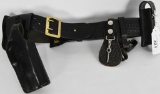 Black Leather Tex ShoeMaker Co Belt & Holster