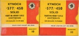 20 Rounds Of Kynoch .577/.450 Martini Henry Rifles