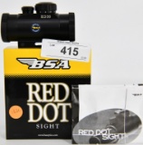 BSA Red Dot Sight 42mm Tube 1x 5 MOA Dot In Box