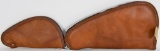 Lot of 2 Leather Black Sheep Padded Pistol Cases