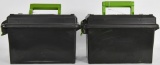 Lot Of 2 Large Plastic Ammo Cans By Case-Gard