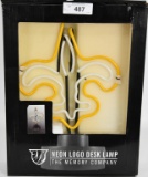 NFL New Orleans Saints Team Logo Neon Desk Lamp