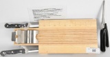 Stainless steel fish fillet knives & Board & Scis