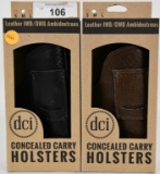 Lot of 2 Leather DCI Concealed Carry Holsters NIP