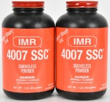 Lot of 2 New bottles IMR 4007 SSC SMOKELESS Powder