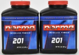 Lot of 2 Bottles - New - Norma 201 Smokeless Powdr