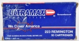 34 Rounds Of Ultramax .223 Remington Ammunition