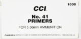 CCI Military #41 for 5.56 Nato Primers Box of 1000