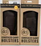 Lot of 2 Leather DCI Concealed Carry Holsters NIP