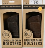 Lot of 2 Leather DCI Concealed Carry Holsters NIP