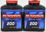 Lot of 2 Bottles - New Norma 200 Smokeless Gun Por